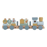 Little Dutch Forest Friends train à blocs bleu LD7254