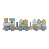 Little Dutch Forest Friends train à blocs bleu LD7254