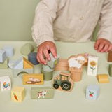 Little Dutch tonneau de blocs Little Farm LD7145