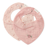 Little Dutch bavoir bandana rose Essentials Pure blossom (lot de 2) TE50155038