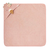 Little Dutch cape de bain 75x75cm flamant rose Safari Friends TE50656047