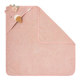 Little Dutch cape de bain 75x75cm flamant rose Safari Friends TE50656047