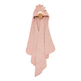 Little Dutch cape de bain 75x75cm flamant rose Safari Friends TE50656047