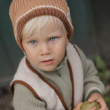 Little Dutch bonnet tricoté brown