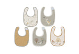 Jollein bavoirs waterproof Tiny Park (lot de 5) 029-566-68102