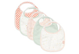 Jollein bavoir jersey imperméable Pretty Picnic (lot de 5) 029-566-68159