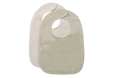Jollein bavoir éponge soft matcha & sand (lot de 2) 029-566-68225