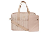 Jollein sac à langer matelassé Moos biscuit 027-818-68024