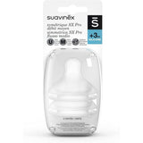 Suavinex lot de 2 tétines 3m+ symétriques SX pro débit moyen 307387
