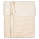 Koeka couverture berceau 75x100cm teddy Rivoli warm white 1080-0001 col 108