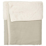 Koeka couverture berceau 75x100 cm teddy Faro sage 1112-0001 col 728