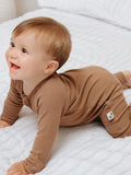Lilulila Pyjama zippé côtelé en Bambou Toffee