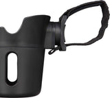 Dooky Support universel pour tasse et téléphone 2 en 1 – Pour poussette et buggy – noir – Design rotatif à 360 degrés