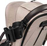 Dooky Support universel pour tasse et téléphone 2 en 1 – Pour poussette et buggy – noir – Design rotatif à 360 degrés