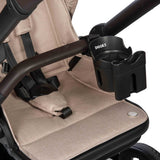 Dooky Support universel pour tasse et téléphone 2 en 1 – Pour poussette et buggy – noir – Design rotatif à 360 degrés