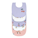 Lassig bavoir imperméable happy fruits cerise (lot de 5) 13110022007