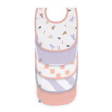 Lassig bavoir imperméable happy fruits pêche (lot de 5) 13110027016
