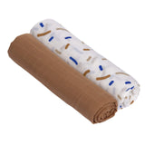 Lassig draps tétra 120x120cm little mateys royal bleu (lot de 2) 1312002082