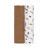 Lassig draps tétra 120x120cm little mateys royal bleu (lot de 2) 1312002082