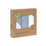 Lassig Langes mousseline (3 pcs) 85 x 85 cm - Arc-en-ciel, bleu clair 1312008184