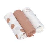 Lassig Langes mousseline (3 pcs) 85 x 85 cm - Tiny Smile, érable 1312008382