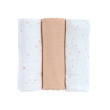 Lassig draps tétra 80x80cm Moon peach (lot de 3) 13120317009