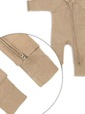 Lilulila Pyjama zippé côtelé en Bambou Toffee