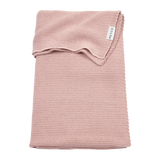 Meyco Baby couverture 75x100cm knitted stripe woodrose/soft pink 142.132.DD.01