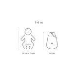 Bemini gigoteuse magic bag 1-4m mini print pudding jersey tog 0.5 142OUPSS23JP