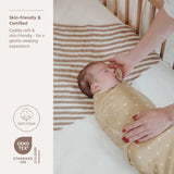 Meyco Baby couverture d’emmaillotage 0-3 mois Sweet Heart Sand/Soft Sand 155.225.CU.01A