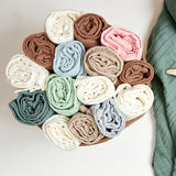 Meyco Baby draps tétra 70x70cm natural/soft olive/ olive green (lot de 3) 152.000.CP.04.M3