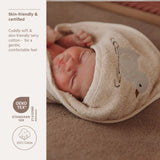 Meyco Baby cape de bain brodée canard soft sand 320.131.62.01