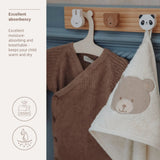 Meyco Baby cape de bain brodée ours offwhite 320.242.19.01