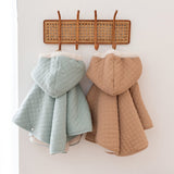 Bemini poncho de voyage pady quilted + teddy 9-36m beige 383QUILT89HU