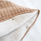 Bemini poncho de voyage pady quilted + teddy 9-36m beige 383QUILT89HU