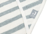 Jollein cape de bain 75x75cm stripe terry sea green gots 534-836-68085