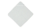 Jollein cape de bain 75x75cm stripe terry sea green gots 534-836-68085