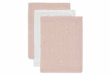 Jollein gants de toilette Twinkling wild rose (lot de 3) 536-848-67101