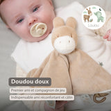 Nattou doudou âne Loulou caramel 318099