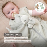 Nattou doudou éléphant Loulou vert tilleul 318105