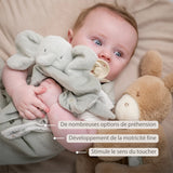 Nattou doudou éléphant Loulou vert tilleul 318105