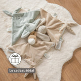 Nattou doudou éléphant Loulou vert tilleul 318105
