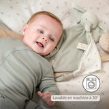 Nattou maxi doudou éléphant Loulou vert tilleul 318143