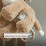 Nattou Loulou peluche musicale âne 30cm caramel clair 318167
