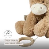 Nattou Loulou peluche musicale âne 30cm caramel clair 318167