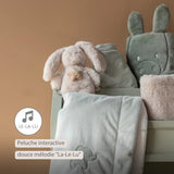 Nattou Loulou mini peluche musicale lapin sable 318440