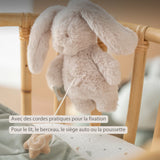 Nattou Loulou mini peluche musicale lapin sable 318440