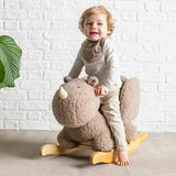 Nattou animal à bascule rhinocéros teddy taupe 544023