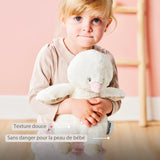 Nattou peluche caneton 30 cm douce blanc cassé Fanfan 759045