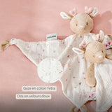 Nattou Fanfan maxi doudou biche beige 759151